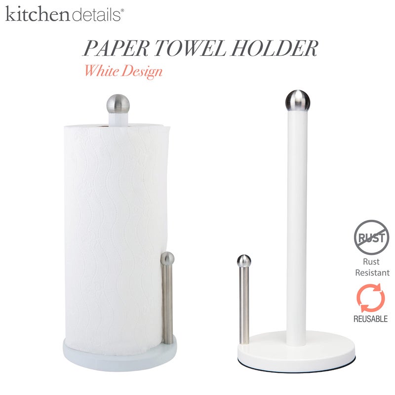 Kitchen Details Paper Towel Holder in White - Image 2